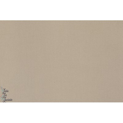 Coton sergé Twill Beige