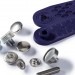 Bouton pression anorak 12mm argent 390330