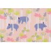 tissu coton Popeline Sundaland Rhino rose blend jungle 