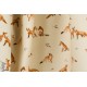 jersey Fox Grey Leaves Jersey Family Fabrics renard