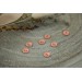 Bouton SYAS 10 mm  Metal texturé cuivre Rosé