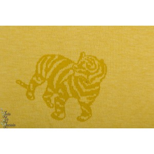 Jacquard fibre mood tigre jaune