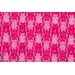 tissu coton jersey BIO  chat géométrique Katzentritt rose/fushia fille lillestoff