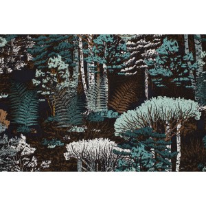 Winter Wood - L - Toile de Coton Gabardine - Graphite Bleu - SYAS
