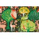 Popeline Twilit Forest Vert from Amour Vert by Monaluna Fabrics