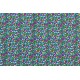 Jersey imprimé petite fleurs bleu graphique