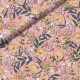 French terry SYAS Summer flowers rose peau de pêche