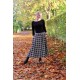 Summersweat  Bio ALB stoffe  Pretty & Pure - CIRCLES -circle blanc fond noir