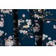 Modal Jersey Blossom marine fleur japon cerisier jardin bleu 