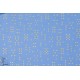 Tissu coton Popeline Follow Suit bleu métalique wonderland Cotton and Steel