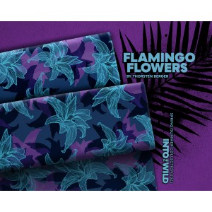 Viscose Flamingo Flowers par  Thorsten Berger en Violet bleu