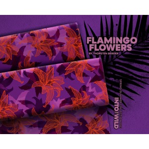 Viscose Flamingo Flowers par  Thorsten Berger en Violet rose