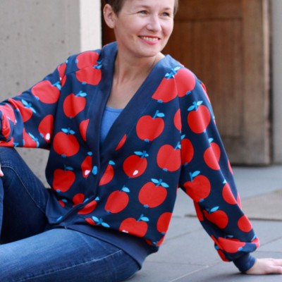 Sweat By Graziela big Apple Bleu rouge