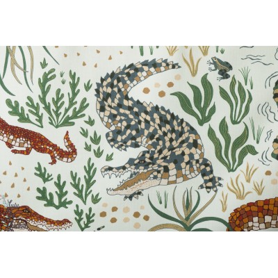 French Terry Bio crocodile Sun Fossan Design