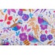 Sweat digital Poppy  Birds and flowers blanc
