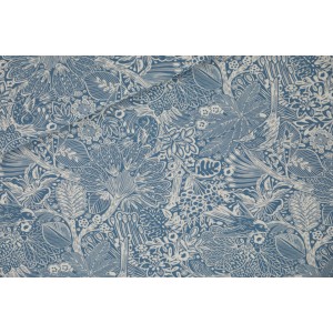 Sweat french terry  SYAS Twittering Forest - M -- Bleu lac printanier - R