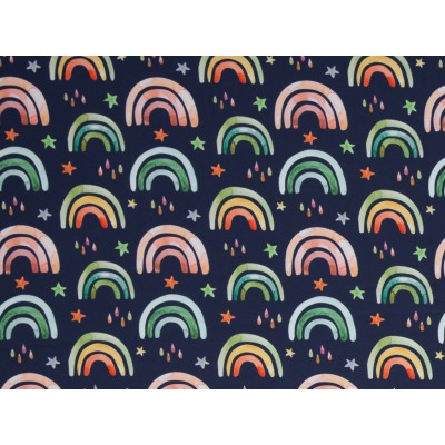 Softshell arc en ciel Bleu