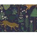 Canvas Cotton Steel RP700-NA6UCM Camont - Menagerie - Navy Unbleached Canvas Metallic Fabric