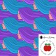Jersey bio rainbowhair turquoise Lilas Vintage in my heart