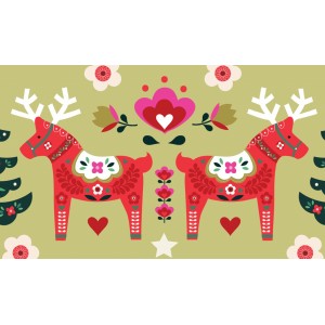 Popeline dashwood Nordic Noel by Bee Brown NORD2324