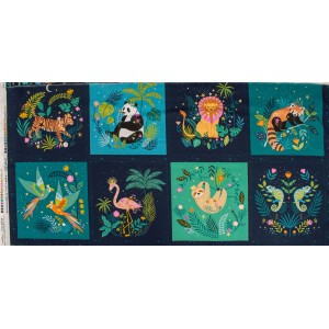 Panneau env 60cm  Dashwood Jungle Luxe Métallic by Bethan Janine JLUXE2238