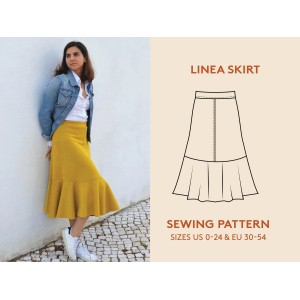 Patron Linea Skirt by Wardrobe anglais papier