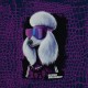 Panneau  French Terry ''Pawerful Pudel lilas'' By Thorsten Berger