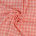 Viscose seersecker vichy rose corail