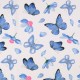 Jersey imprimé  papillon bleu