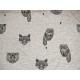 Sweat  french terry Animaux graphique gris