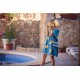 Sweat french terry  SYAS Bananas - M - French Terry - Bleu Mer du Belize