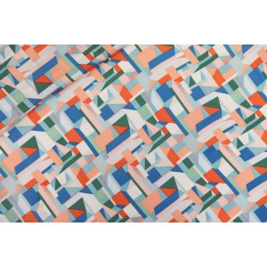 Cubistics - M - Ecovero Viscose Rayon Satin - Blanc Cassé - R