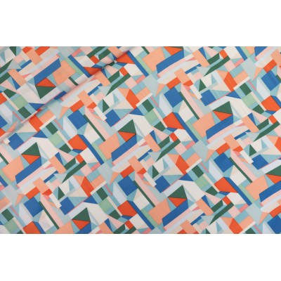 Cubistics - M - Ecovero Viscose Rayon Satin - Blanc Cassé - R