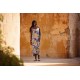 Wild Flowers - L - Ecovero Viscose Rayon Satin - Bleu Du Soir - R