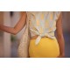 Sweat french Terry uni SYAS  Jaune Millefeuille