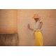 Sweat french Terry uni SYAS  Jaune Millefeuille