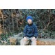 Sweat french terry  SYAS Sound Waves  - Bleu Océana - R