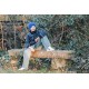 Sweat french terry  SYAS Sound Waves  - Bleu Océana - R