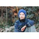 Sweat french terry  SYAS Sound Waves  - Bleu Océana - R