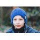 Sweat french terry  SYAS Sound Waves  - Bleu Océana - R
