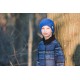 Sweat french terry  SYAS Sound Waves  - Bleu Océana - R