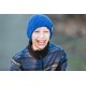 Sweat french terry  SYAS Sound Waves  - Bleu Océana - R