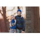 Sweat french terry  SYAS Sound Waves  - Bleu Océana - R