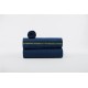 Sweat french terry  SYAS Sound Waves  - Bleu Océana - R