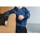 Sweat french terry  SYAS Sound Waves  - Bleu Océana - R
