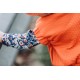 Flower Joy - L - Ecovero Viscose Rayon Satin -  Bleu Océana