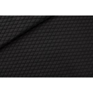 Tricot Piqué Matelassé - Noir - See You at SIX LARGEUR 175cm