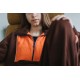 Tricot  Matelassé -Rouge flamme - See You at SIX LARGEUR 178cm