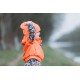 Tricot  Matelassé -Rouge flamme - See You at SIX LARGEUR 178cm