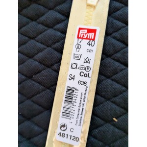 Fermeture à spirale prym  S4 séparable  couleur 638 beige   40cm